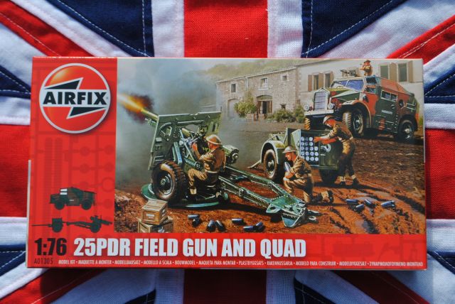 Airfix A01305 25PDR FIELD GUN and QUAD